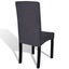 Straight Stretchable Chair Cover 6 Pcs Anthracite Otoaxx Carousel 4