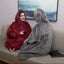 Blanket Hoodie Sweatshirt D0679RD0 Carousel 15