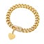 Strong 18k Gold Metal Cubic Zirconia Secure Buckle Chain Collar for Small Med... Carousel 1