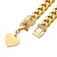 Strong 18k Gold Metal Cubic Zirconia Secure Buckle Chain Collar for Small Med... Carousel 5