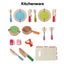 Keezi Kids Pretend Play Food Kitchen Wooden Toys Childrens Cooking Utensils Food Carousel 3