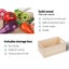 Keezi Kids Pretend Play Food Kitchen Wooden Toys Childrens Cooking Utensils Food Carousel 6
