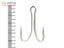 Mustad 7982HS Double Stainless Hook 8/0 Qty 1 Carousel 2