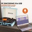 Record Player -USB Briefcase Style with Bluetooth Carousel 12
