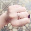 Rose Gold Brush Finish Titanium Stainless Steel Wedding Engagement Ring- New Carousel 3