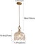 Modern Industrial Vintage Pendant Lamp, Crystal Glass Hanging Light Carousel 4