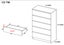 Tallboy 5 Drawer - 2 COLOUR OPTIONS - Mineral Grey or Black Carousel 5