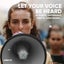 Megaphone 40W USB SD Record Siren Aux x4 Carousel 6