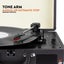 Record Player Briefcase with Bluetooth - Charcoal Carousel 11