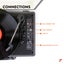 Record Player Briefcase with Bluetooth - Charcoal Carousel 17