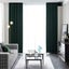 Anydrape Curtain 100cm Dark Green Modern Blackout Curtains for Living Room Be... Carousel 6