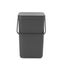 Brabantia Sort & Go Waste Bin (25L) Grey Carousel 4