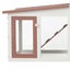 Outdoor Large Rabbit Hutch Brown and White Wood Oibnaa Carousel 4