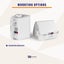 White Speaker Pair - 100V 8 Ohm 4" 100W Carousel 12