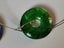 Glass pendant necklace round donut shaped clear green tan real gold silver oval Carousel 8