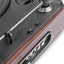 Record Player with Record Storage Case Dark Wood Carousel 8