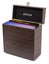 Record Player with Record Storage Case Dark Wood Carousel 10