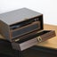 Record Player with Record Storage Case Dark Wood Carousel 14