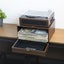Record Player with Record Storage Case Dark Wood Carousel 16