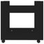 Desk Trolley Black 60x45x60 Cm Engineered Wood Nollbo Carousel 5