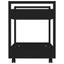 Desk Trolley Black 60x45x60 Cm Engineered Wood Nollbo Carousel 6