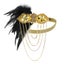Gatsby Flapper Headband B0279GD0 Carousel 5