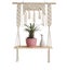 Macrame Plant Hanger Shelf Wall Hanging I0938BG0 Carousel 1