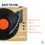 Record Player Bluetooth Out Full size Carousel 6
