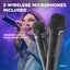 Portable PA Speaker 12 Inch - 2 x UHF Mics Carousel 8