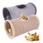 Tunnel Toy Buckskin Plush 2 Holes Play Tubes With Balls Collapsible Carousel 4