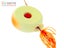 Ocean Angler Coin Drop Lure 80g Orange/Glow White Carousel 3