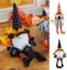 2PCS Halloween Witch Gnomes Plush w/Broom for Tier Tray Decor Carousel 1