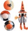 2PCS Halloween Witch Gnomes Plush w/Broom for Tier Tray Decor Carousel 5