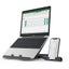 Height Adjustment Laptop Stand - 360 Degree Rotating Base (Black) Carousel 2