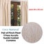 Caprice Pair of Coco Natural Pinch Pleat Coated Sunout Curtains 60 x 213 cm Carousel 2
