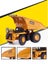 Die-cast Dump Truck Model Scale, 1:60, Huina 1912 YELLOW METAL Carousel 6