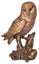 Ornament - 18cm Bronze Owl on Branch Carousel 1