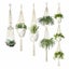 5pcs Macrame Plant Hanger Cotton Rope Hanging Planter Baskets I1742BG0 Carousel 2