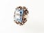 Vintage Art Deco Germany Floral Silver Ring Carousel 8