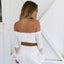 White Boho Off Shoulder Maxi Long Dress Womens Clothing Size 8 4014423 Carousel 3