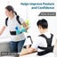 Back Brace Posture Corrector Lumbar Back Support M I0879BK2 Carousel 4