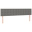 Single Size Headboards 2 Pcs Dark Grey 80x5x78/88 Cm Fabric Talaii Carousel 8