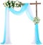 Wedding Arch Curtain Drapery Backdrop Decorations G0628WT0 Carousel 4