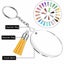 200pcs Acrylic Blank Keychain Pendant Tassels Circle Discs DIY Set I1285SV0 Carousel 3