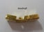 A GOLD 10mm LEATHER STRAP CLASP Carousel 3