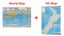Hema Wall World Map & Flags + New Zealand Aotearoa Wall Map Laminated 1000 x 700 Carousel 1