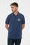 Queen Polo Shirt Classic Crest Band Logo new Official Mens Navy Blue Carousel 3