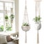 2pcs Macrame Plant Hanger Hanging Basket I1695BG0 Carousel 1