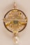 Sensational Antique handmade 9ct Blue topaz, Pearl Pendant & brooch Carousel 3