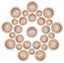100pcs Wooden Buttons Handmade with Love 25mm I1675DC3 Carousel 3